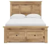 Ashley Furniture PCB1170B23 Ashley Furniture PCB1170B23 Makidern - Full Panel Storage Bed With Storage Footboard - Tan