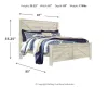 Ashley Furniture B331B10 Ashley Furniture B331B10 Bellaby - King Crossbuck Panel Bed - Whitewash