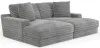 Jackson Furniture Industries 3045/75/76-18 Jackson Furniture Industries 3045/75/76-18 Comfrey - 2 Piece Double Wide Chaise - Moonstruck