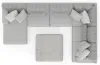 Jackson Furniture Industries 3303/30/72/75/28-18 Jackson Furniture Industries 3303/30/72/75/28-18 Logan - 3 Piece Sectional With Comfort Coil Seating And Included Cocktail Ottoman And 9 Accent Pillows (Left Side Facing Chaise) - Moonstruck