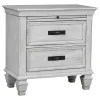CoasterEssence 205330Q-S4 Franco - Queen 4 Piece Bedroom Set - Distressed White