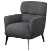 Coaster Fine Furniture 903082 Andrea - Upholstered Crecent Arm Accent Chair - Gray