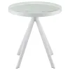 Coaster Fine Furniture 706258-S3 Briggs - 3 Piece Round Coffee And End Table Set - White