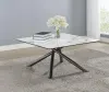 Coaster Fine Furniture 708138 Carvell - Square Sintered Stone Top Coffee Table - Mirage White