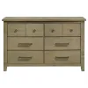 Coaster Fine Furniture 207533 Hazlewood - 6-Drawer Bedroom Dresser Cabinet - Vineyard Oak