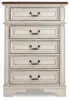Ashley Furniture B743-45 Realyn - Chest - Chipped White