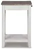 Ashley Furniture A4000374 Adalane - Accent Table - White / Gray