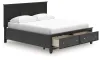 Ashley Furniture B687B20 Ashley Furniture B687B20 Lanolee - California King Panel Storage Bed - Black