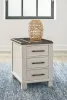 Ashley Furniture T796-7 Darborn - Chair Side End Table - Gray / Brown