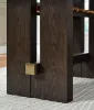 Ashley Furniture D984-32 Burkhaus - Rectangular Dining Room Counter Table - Dark Brown