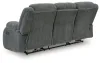 Ashley Furniture PC2140599 Observation - Reclining Power Sofa With Drop Down Table - Steel