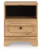 Ashley Furniture PCB1075-91 Aleaport - One Drawer Night Stand - Warm Brown