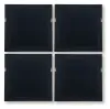 Ashley Furniture A8000491 Dallbourne - Wall Art Set (Set of 4) - White / Gold Finish