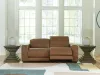 Ashley Furniture PCU10700S1 Ashley Furniture PCU10700S1 Magic Man - 2-Piece Power Reclining Sectional Loveseat - Caramel