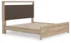 Ashley Furniture PCB1360B16 Kinlanni - King Upholstered Platform Bed - Tan
