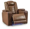 Ashley Furniture PCU1420013 Gruaro - Power Recliner With Adjustable Headrest - Amber