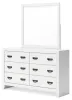 Ashley Furniture B427B1 Binterglen - Dresser And Mirror - White