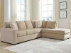 Ashley Furniture PC69507S3 Ashley Furniture PC69507S3 Bridgepoint - 2-Piece Sectional With RAF Corner Chaise - Almond