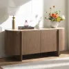 ACME AC05319 Markku - Console Table With Natural Marble - Oak