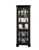 Pulaski Furniture 21220 PFC Curios - Lighted 4 Shelf Corner Curio Cabinet - Oxford Black