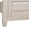 Liberty Furniture 824-BR-KPB Heartland - King Panel Bed - Antique White / Tobacco Tops