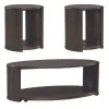 Liberty Furniture 145-OT-3PCS City View - 3 Piece Table Set (1 Cocktail 2 Round End Tables) - Coffee Bean