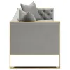 CoasterElevations 509111-S2 Eastbrook - 2 Piece Velvet Upholstered Tufted Sofa Set - Gray