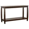 CoasterEssence 701079 Dixon - Wood Entryway Console Table With Shelf - Cappuccino