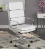 CoasterEssence 801746 Ximena - Upholstered Adjustable High Back Office Chair - White