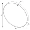 CoasterEssence 961488 O'Malley - Round Framed Wall Mirror - Brass