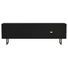 Coaster Fine Furniture 703003 Marsden - 2 Door Mango Wood TV Stand - Charcoal Black