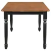 Coaster Fine Furniture 183041-S7 Hollyoak - 7 Piece Rectangular Dining Set - Walnut And Black