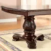 Furniture of America CM3319T-TABLE Bellagio - Dining Table With 2 Leaves - Brown Cherry