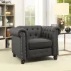 Furniture of America CM6342GY-CH-PK Winifred - Chair - Gray