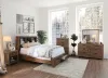 Furniture of America CM7360BC-EK-BED Mcallen - Eastern King Bed - Weathered Light Oak
