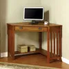 Furniture of America CM-DK6641 Toledo - Corner Desk - Medium Oak
