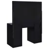 Coaster Fine Furniture 931144 Acena - 7-Drawer Vanity Set With Lighting - Black High Gloss