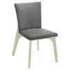 Coaster Fine Furniture 108682 Biloxi - Upholstered Dining Side Chair (Set of 2) - Gray