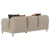 Coaster Fine Furniture 509411 Jade - Chenille Upholstered Sculpted Track Arm Sofa - Latte
