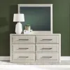 Liberty Furniture 522-BR-DM Modern Play - Dresser & Mirror - Natural White