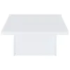 Coaster Fine Furniture 710898 Devar - Square Engineered Wood Coffee Table - White High Gloss