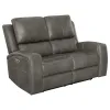Coaster Fine Furniture 603432PPP Brickston - Triple Power Reclining Loveseat - Charcoal
