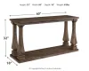 Ashley Furniture T776-4 Johnelle - Sofa Table - Gray