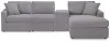 Ashley Furniture 92104S40 Ashley Furniture 92104S40 Modmax - 4-Piece Sectional With Raf Corner Chaise And Storage Console - Granite