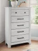 Ashley Furniture PCB1171-46 Ashley Furniture PCB1171-46 Makidern - Five Drawer Chest - Whitewash