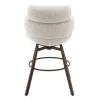 ACME DN03809 Jena - Counter Height Chair With Swivel - Beige & Walnut