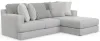 Jackson Furniture Industries 3303/46/76-18 Jackson Furniture Industries 3303/46/76-18 Logan - 2 Piece Upholstered Sectional With Comfort Coil Seating And 5 Included Accent Pillows (Right Side Facing Chaise) - Moonstruck
