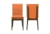 New Classic D7185B-20-ORG Maggie - Dining Chair With Cushion (Set of 2) - Terracotta / Walnut