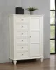 CoasterEssence 201308 Sandy Beach - 8-Drawer Door Chest - Cream White