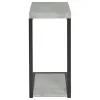 CoasterEveryday 902933 Beck - Engineered Wood C-Shape Sofa Side Table - Cement